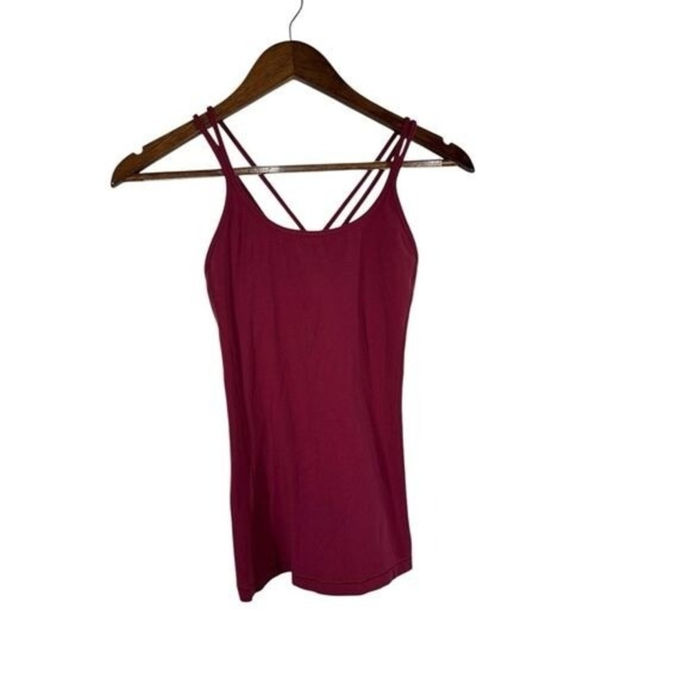 Lululemon Top Women Size 2 Cross Back  Tank Athleisure Sportswear Crossfit Gym